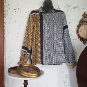 Stylish Black and Gold Women's Top